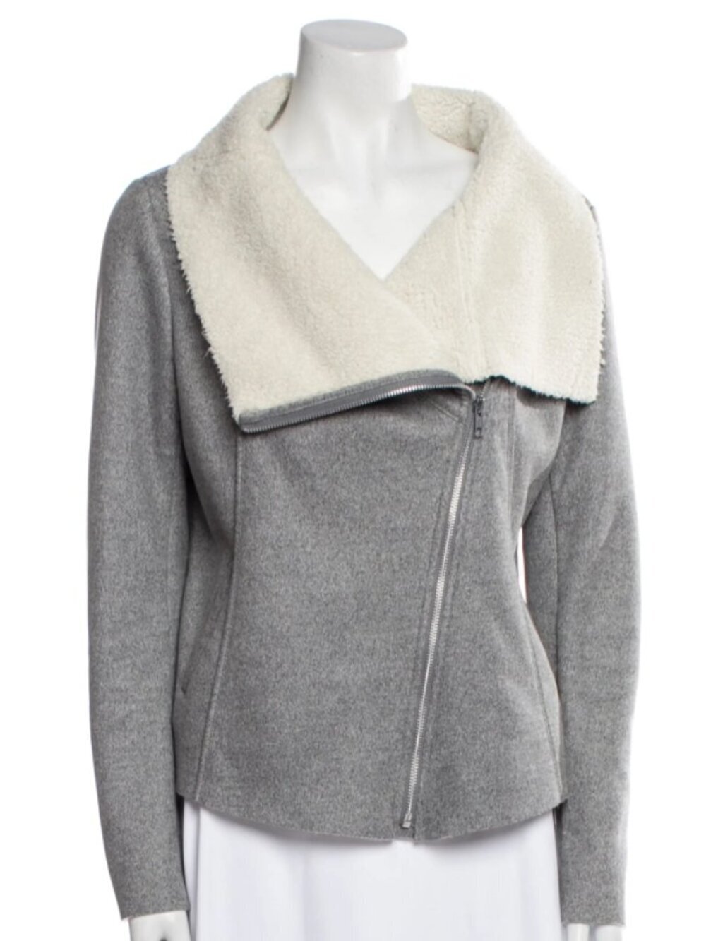 Generation Love Sherpa Lined Asymmetrical Moto Jacket Size Small